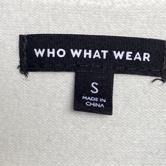 Who What Wear Black and White Rayon Dressy Tank Top Size S - Picture 5 of 6